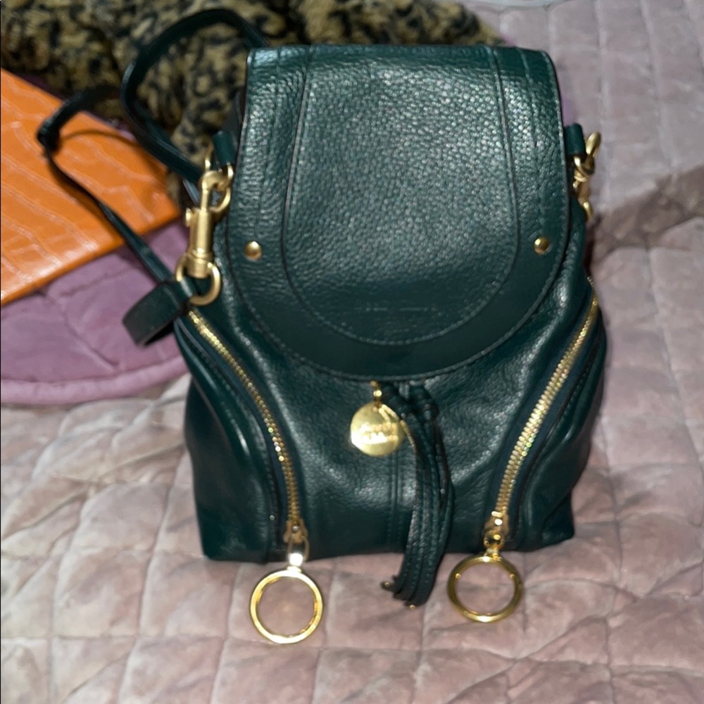 See By Chloe Mini Small Olga Convertible Leather Backpack